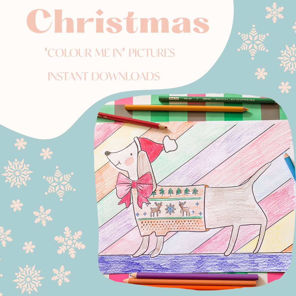 Christmas Pictures - Colour Me In Printables