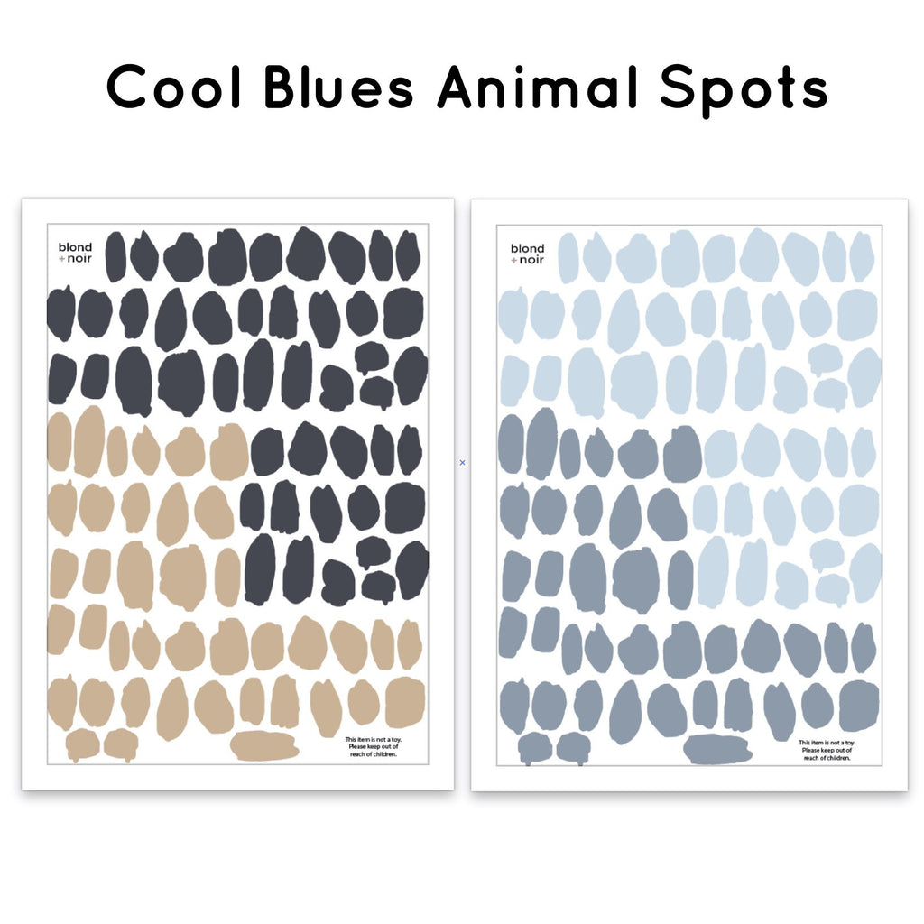 Cool Blues Animal Spots