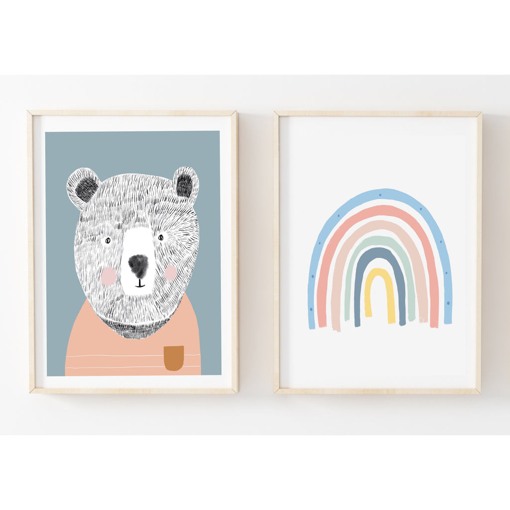 Teddy the Bear - pastel colourway
