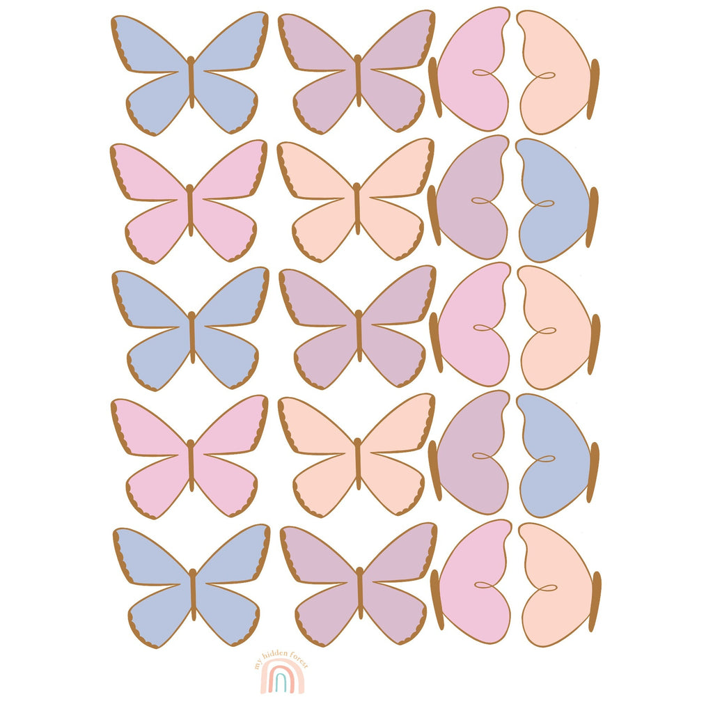 Butterfly Wall Decals - Sand Dunes