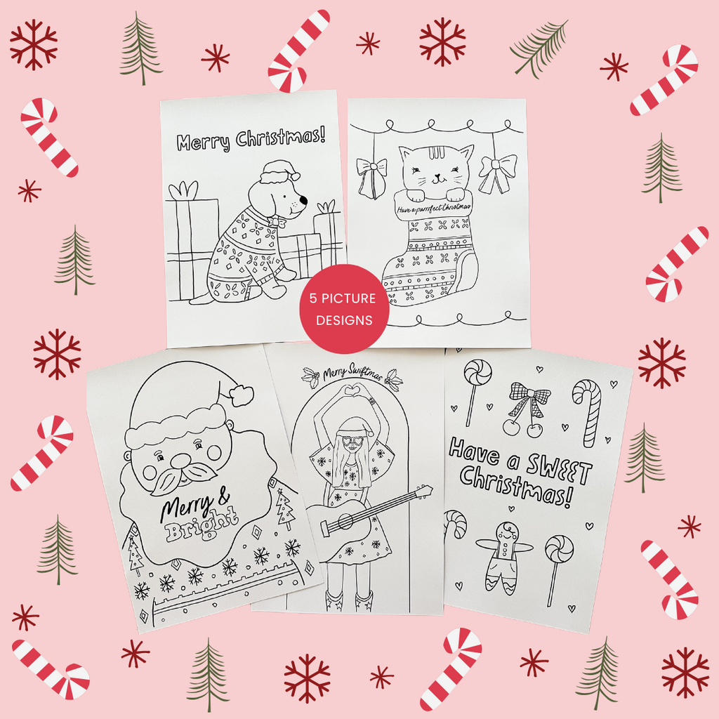 2024 Christmas Colour Me In - Cards + Pictures NEW!