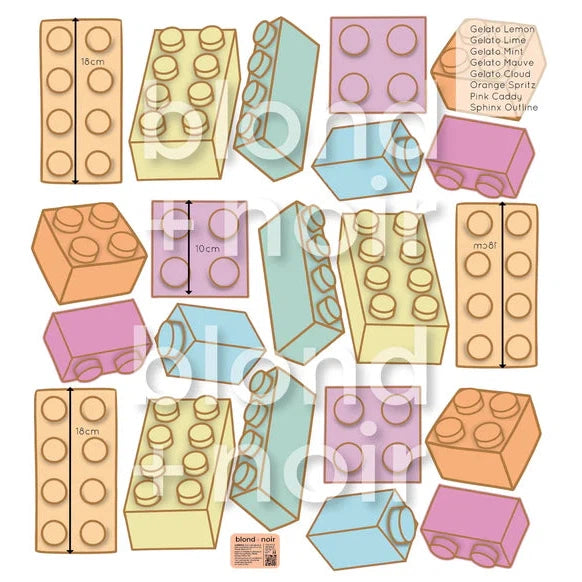 Block Bench Decals Blocks - Wall Decals - NEW! – My Hidden Forest