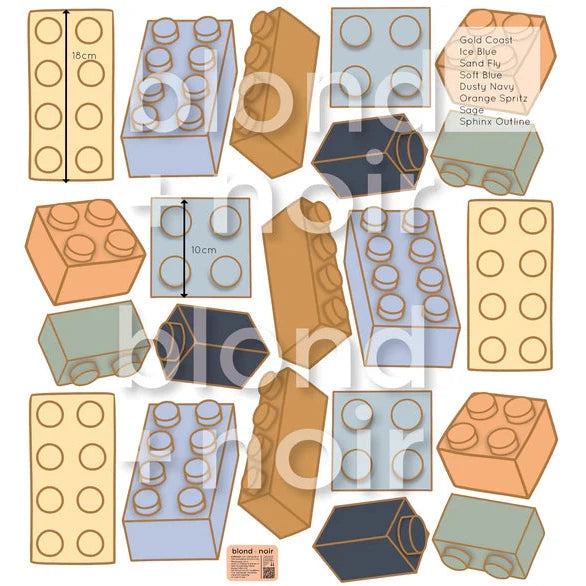 Block Bench Decals Blocks - Wall Decals - NEW! – My Hidden Forest