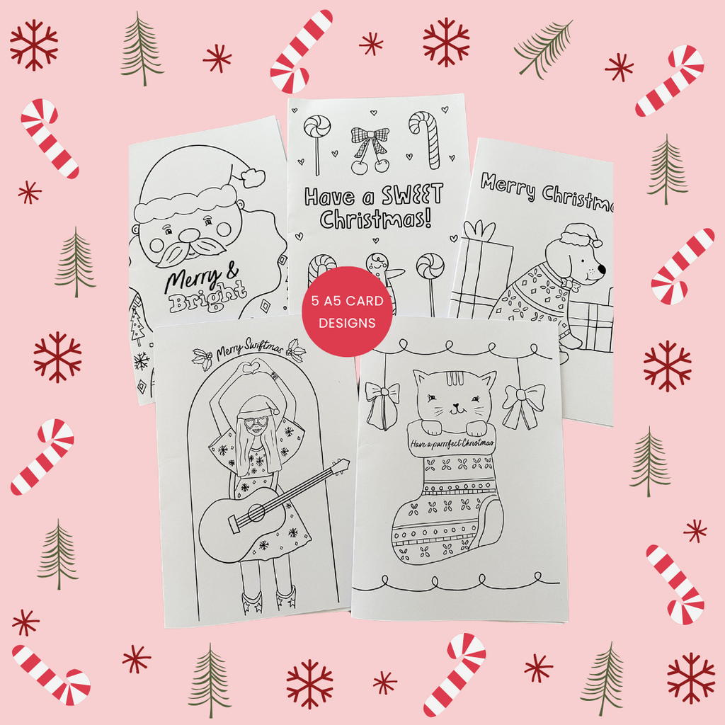 2024 Christmas Colour Me In - Cards + Pictures NEW!