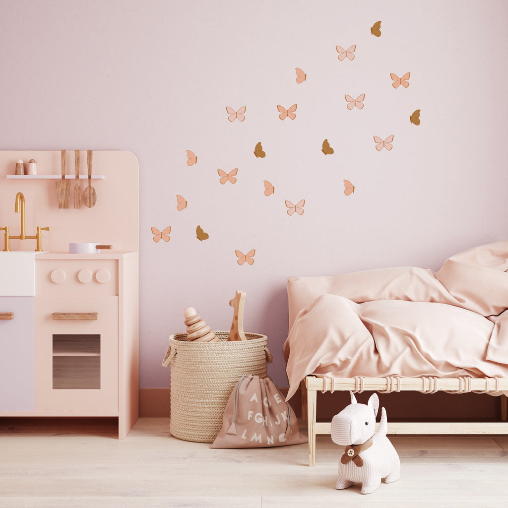 Butterfly Wall Decals - Earthy