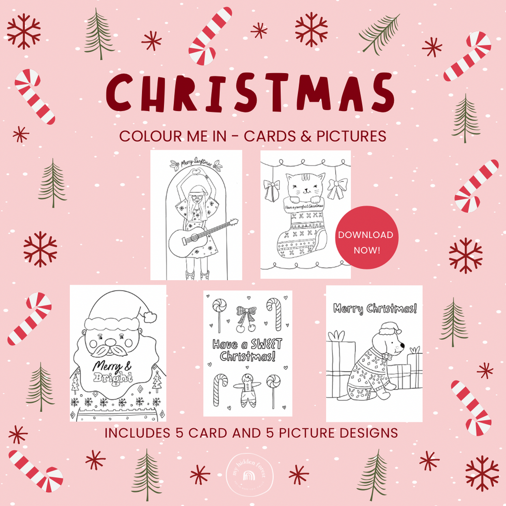 2024 Christmas Colour Me In - Cards + Pictures NEW!