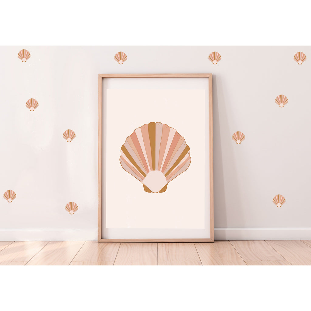Shell Wall Decals - earthy