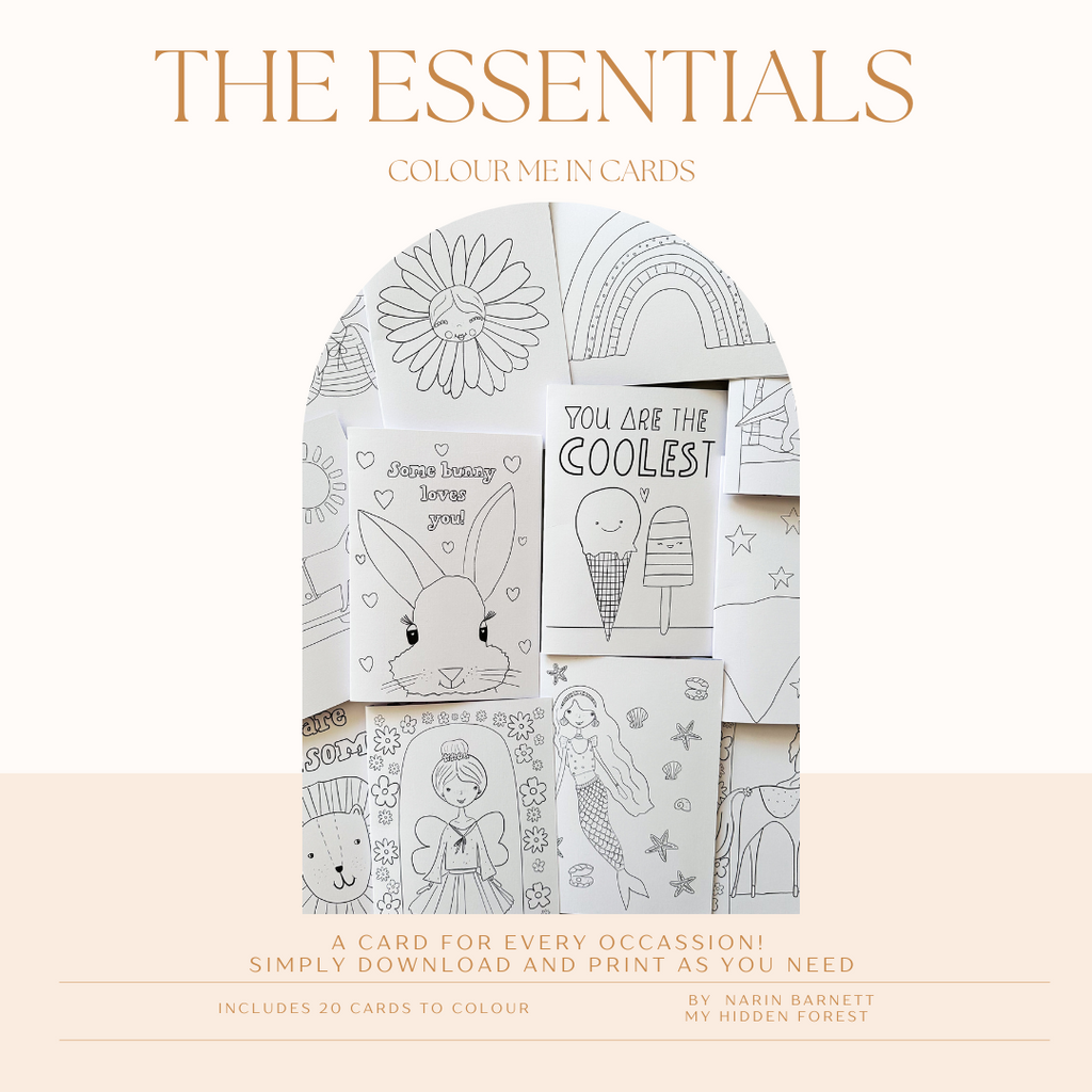The Essential - Colour Me In Card Pack