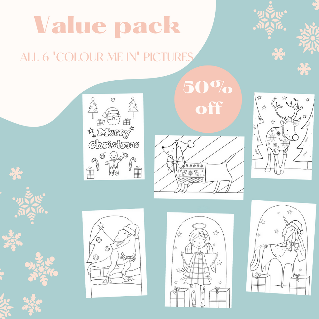 Christmas Pictures - Colour Me In Printables