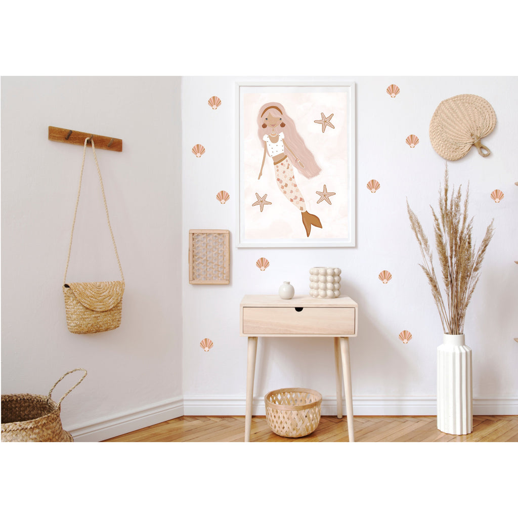 Shell Wall Decals - earthy