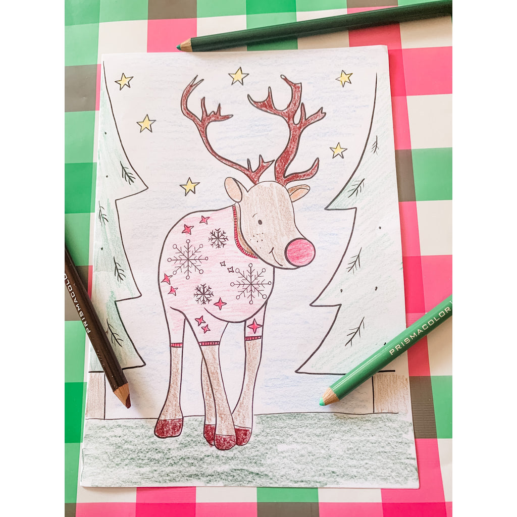 Christmas Cards - Colour Me In Printables
