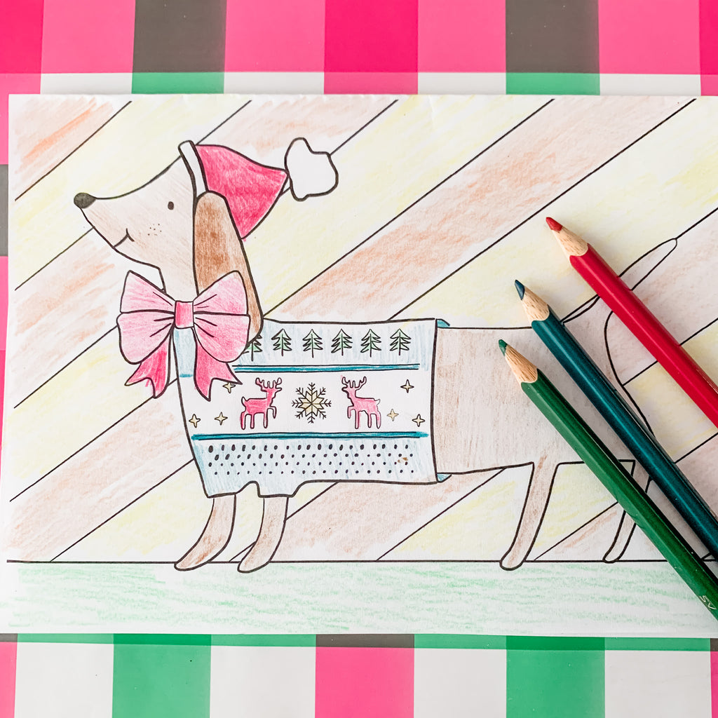 Christmas Cards - Colour Me In Printables