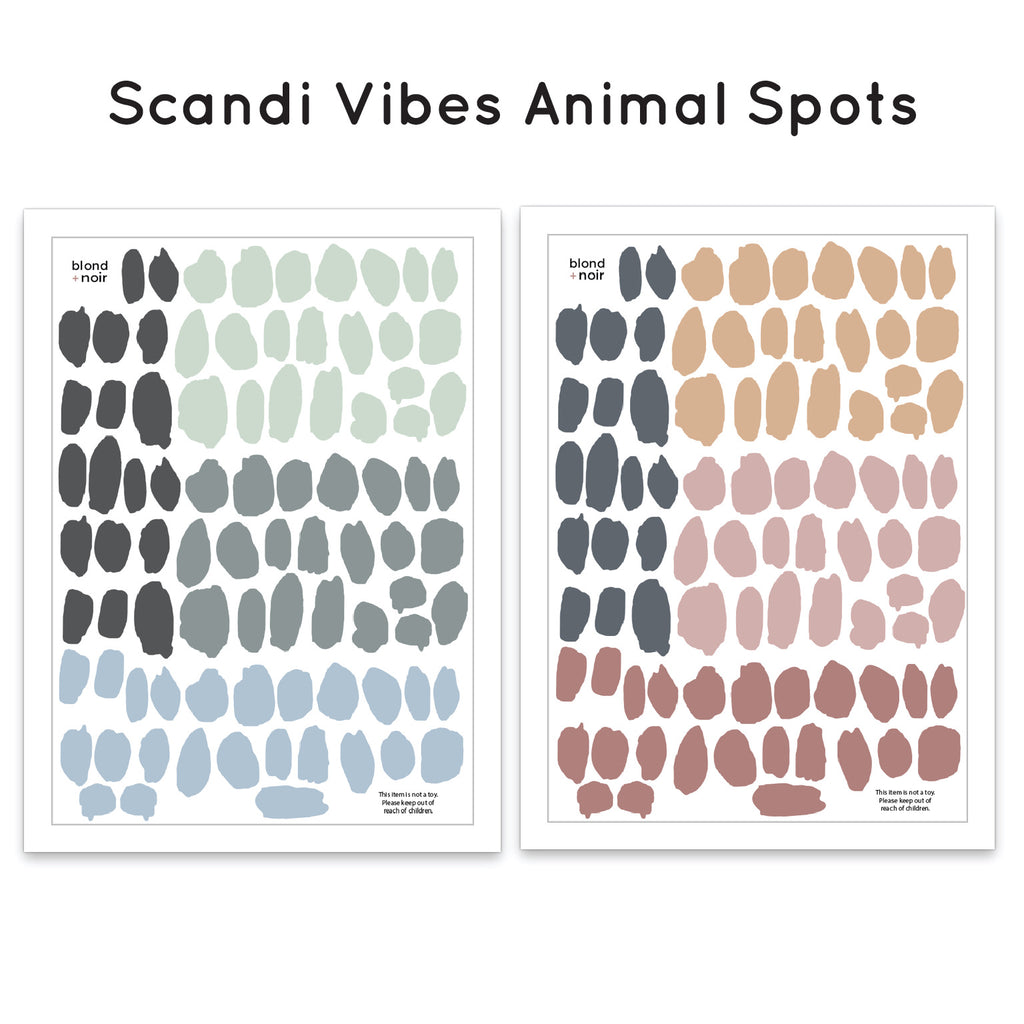 Scandi Vibes Animal Spots Wall Decals