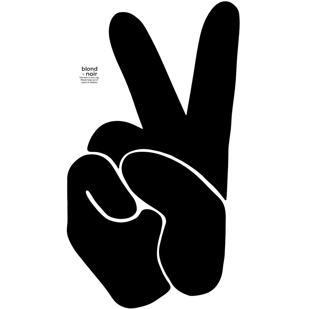 Hand Peace Sign Wall Decal